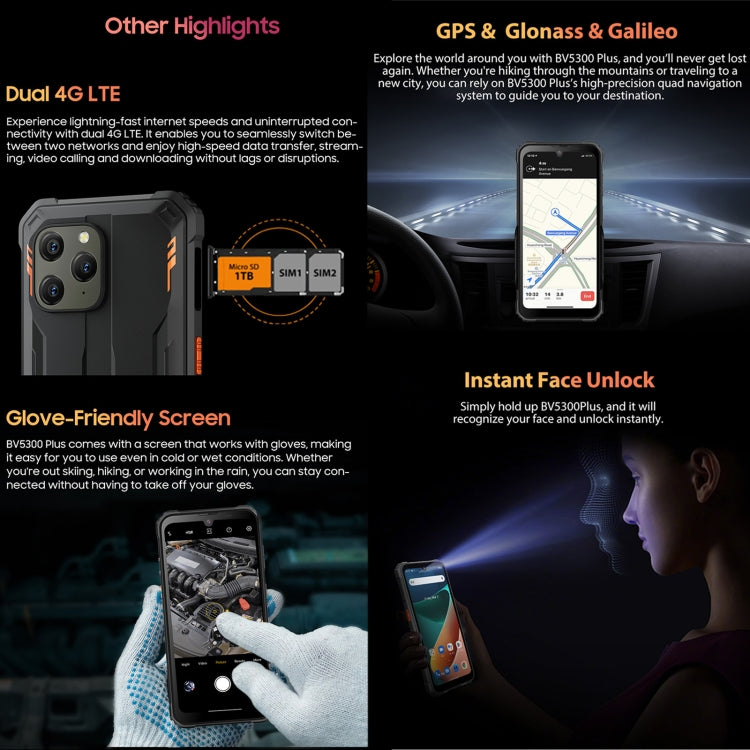 Blackview BV5300 Plus, IP68/IP69K/MIL-STD-810H, 6.1 inch Android 13 MediaTek Helio G72 Octa Core, Network: 4G, OTG Blackview BV5300 Plus, IP68/IP69K/MIL-STD-810H, 6.1 inch Android 13 MediaTek Helio G72 Octa Core, Network: 4G, OTG